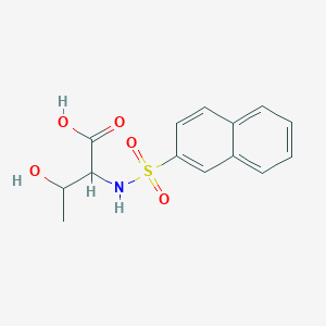 3-Hydroxy-2-(naphthalene-2-sulfonamido)butanoic acid