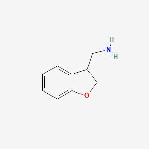 molecular formula C9H11NO B2993881 2,3-Dihydro-1-benzofuran-3-ylmethanamine CAS No. 111191-88-9