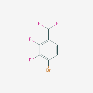 molecular formula C7H3BrF4 B2993931 1-Bromo-4-(difluoromethyl)-2,3-difluorobenzene CAS No. 1449290-34-9