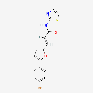 (E)-3-(5-(4-bromophenyl)furan-2-yl)-N-(thiazol-2-yl)acrylamide