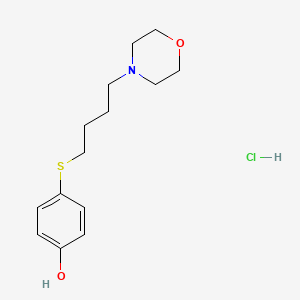 4-[[4-(4-Morpholinyl)butyl]thio]-phenol hcl