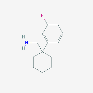 molecular formula C13H18FN B2993983 [1-(3-Fluorophenyl)cyclohexyl]methanamine CAS No. 771583-23-4