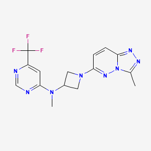 N-methyl-N-(1-{3-methyl-[1,2,4]triazolo[4,3-b]pyridazin-6-yl}azetidin-3-yl)-6-(trifluoromethyl)pyrimidin-4-amine