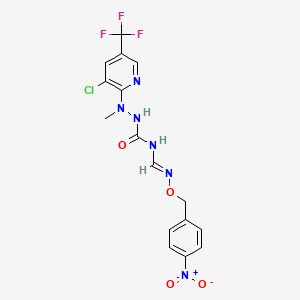 2-[3-chloro-5-(trifluoromethyl)-2-pyridinyl]-2-methyl-N-({[(4-nitrobenzyl)oxy]amino}methylene)-1-hydrazinecarboxamide