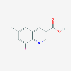 molecular formula C11H8FNO2 B2993988 8-Fluoro-6-methylquinoline-3-carboxylic acid CAS No. 1602823-79-9