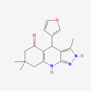 4-(3-furyl)-3,7,7-trimethyl-1,4,6,7,8,9-hexahydro-5H-pyrazolo[3,4-b]quinolin-5-one