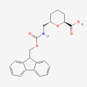 (2S,6S)-6-[(9H-Fluoren-9-ylmethoxycarbonylamino)methyl]oxane-2-carboxylic acid
