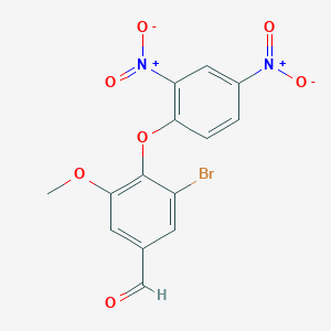 3-Bromo-4-(2,4-dinitrophenoxy)-5-methoxybenzaldehyde