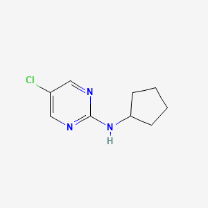 molecular formula C9H12ClN3 B2994018 5-chloro-N-cyclopentylpyrimidin-2-amine CAS No. 1516637-37-8