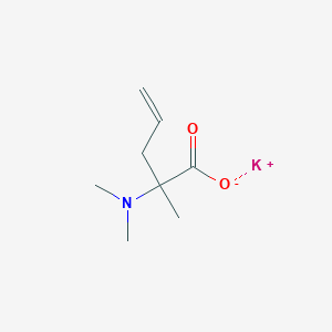 molecular formula C8H14KNO2 B2994045 Potassium;2-(dimethylamino)-2-methylpent-4-enoate CAS No. 2243514-97-6