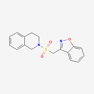 3-(((3,4-dihydroisoquinolin-2(1H)-yl)sulfonyl)methyl)benzo[d]isoxazole