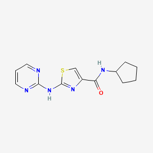N-cyclopentyl-2-(pyrimidin-2-ylamino)thiazole-4-carboxamide