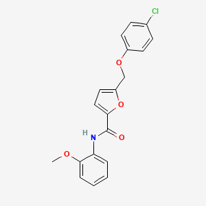 5-((4-chlorophenoxy)methyl)-N-(2-methoxyphenyl)furan-2-carboxamide