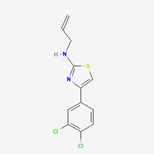 molecular formula C12H10Cl2N2S B2994102 N-allyl-4-(3,4-dichlorophenyl)-1,3-thiazol-2-amine CAS No. 742094-71-9