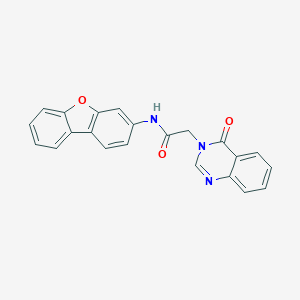 molecular formula C22H15N3O3 B299414 N-dibenzo[b,d]furan-3-yl-2-(4-oxo-3(4H)-quinazolinyl)acetamide 