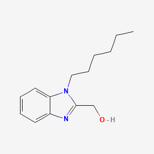 molecular formula C14H20N2O B2994162 (1-hexyl-1H-benzimidazol-2-yl)methanol CAS No. 381693-65-8