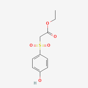 molecular formula C10H12O5S B2994174 ethyl 2-(4-hydroxybenzenesulfonyl)acetate CAS No. 866150-07-4