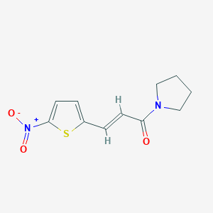 (E)-3-(5-nitrothiophen-2-yl)-1-pyrrolidin-1-ylprop-2-en-1-one