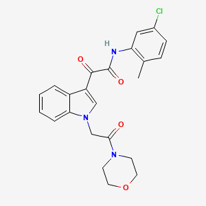 N-(5-chloro-2-methylphenyl)-2-(1-(2-morpholino-2-oxoethyl)-1H-indol-3-yl)-2-oxoacetamide