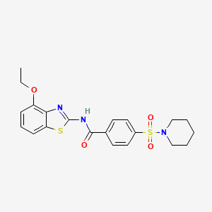 N-(4-ethoxybenzo[d]thiazol-2-yl)-4-(piperidin-1-ylsulfonyl)benzamide