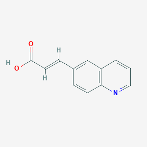 molecular formula C12H9NO2 B2994248 (2E)-3-(quinolin-6-yl)prop-2-enoic acid CAS No. 754190-68-6