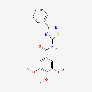 3,4,5-trimethoxy-N-(3-phenyl-1,2,4-thiadiazol-5-yl)benzamide
