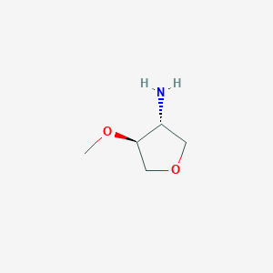 molecular formula C5H11NO2 B2994329 (3R,4S)-4-Methoxytetrahydrofuran-3-amine CAS No. 1212285-89-6; 1909294-55-8