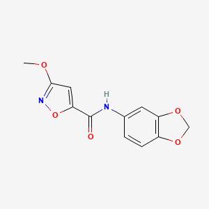N-(benzo[d][1,3]dioxol-5-yl)-3-methoxyisoxazole-5-carboxamide