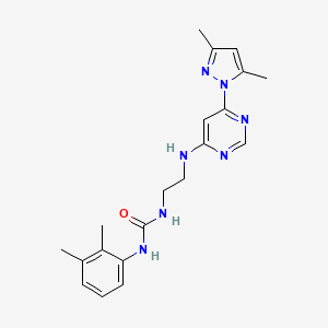 1-(2-((6-(3,5-dimethyl-1H-pyrazol-1-yl)pyrimidin-4-yl)amino)ethyl)-3-(2,3-dimethylphenyl)urea