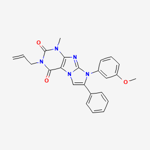 3-allyl-8-(3-methoxyphenyl)-1-methyl-7-phenyl-1H-imidazo[2,1-f]purine-2,4(3H,8H)-dione