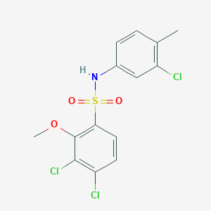 3,4-Dichloro-N-(3-chloro-4-methylphenyl)-2-methoxybenzenesulfonamide
