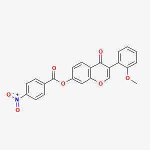 3-(2-methoxyphenyl)-4-oxo-4H-chromen-7-yl 4-nitrobenzoate