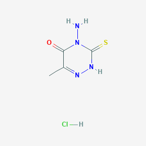 4-Amino-3-mercapto-6-methyl-1,2,4-triazin-5(4H)-one hydrochloride