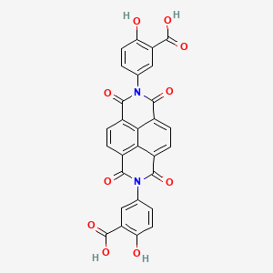 Benzoic acid, 3,3'-(1,3,6,8-tetrahydro-1,3,6,8-tetraoxobenzo[lmn][3,8]phenanthroline-2,7-diyl)bis[6-hydroxy-(9CI)