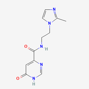 6-hydroxy-N-(2-(2-methyl-1H-imidazol-1-yl)ethyl)pyrimidine-4-carboxamide