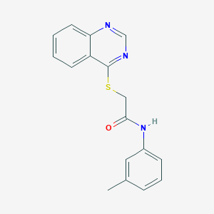 2-(quinazolin-4-ylthio)-N-(m-tolyl)acetamide
