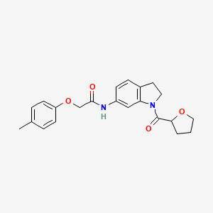 N-(1-(tetrahydrofuran-2-carbonyl)indolin-6-yl)-2-(p-tolyloxy)acetamide