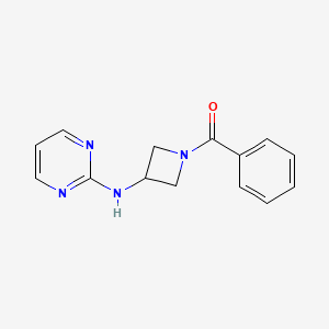 Phenyl(3-(pyrimidin-2-ylamino)azetidin-1-yl)methanone