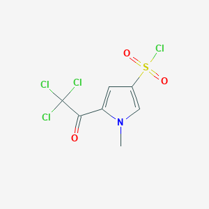 1-methyl-5-(trichloroacetyl)-1H-pyrrole-3-sulfonyl chloride