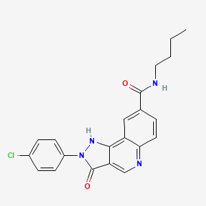 N-(4-{5-[1-(3-methoxybenzoyl)piperidin-4-yl]-1,2,4-oxadiazol-3-yl}phenyl)acetamide