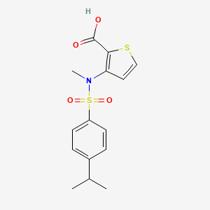 3-[[(4-Isopropylphenyl)sulfonyl](methyl)amino]thiophene-2-carboxylic acid