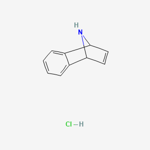 molecular formula C10H10ClN B2994424 11-Azatricyclo[6.2.1.02,7]undeca-2,4,6,9-tetraene;hydrochloride CAS No. 5176-29-4