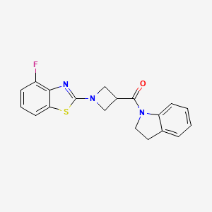 (1-(4-Fluorobenzo[d]thiazol-2-yl)azetidin-3-yl)(indolin-1-yl)methanone