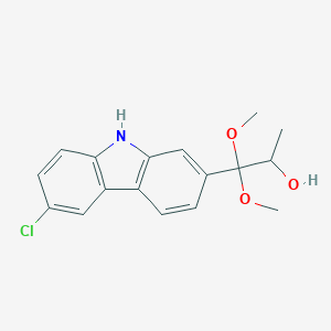 2-(1,1-Dimethoxy-2-hydroxypropyl)-6-chlorocarbazole