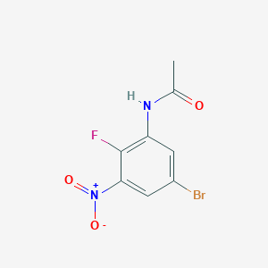 molecular formula C8H6BrFN2O3 B2994525 5'-Bromo-2'-fluoro-3'-nitroacetanilide CAS No. 1313588-91-8