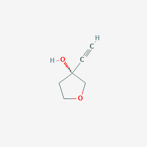 molecular formula C6H8O2 B2994556 3-Ethynyltetrahydrofuran-3-OL CAS No. 137344-86-6