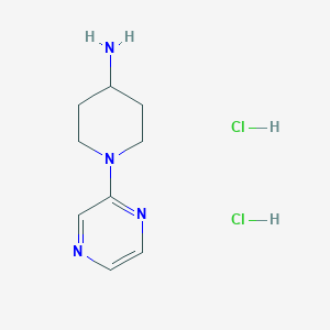 B2994570 1-Pyrazin-2-ylpiperidin-4-amine dihydrochloride CAS No. 1332530-40-1; 440102-39-6