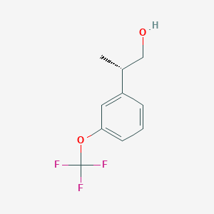 molecular formula C10H11F3O2 B2994575 (2S)-2-[3-(trifluoromethoxy)phenyl]propan-1-ol CAS No. 2230789-83-8