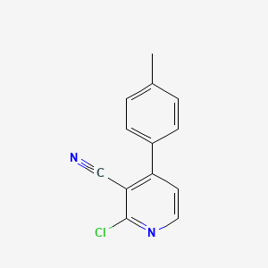 molecular formula C13H9ClN2 B2994595 2-Chloro-4-(4-methylphenyl)nicotinonitrile CAS No. 886362-03-4