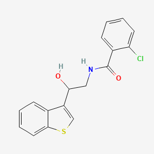 N-(2-(benzo[b]thiophen-3-yl)-2-hydroxyethyl)-2-chlorobenzamide